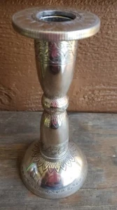 "BRIGHTON SCHÖNE KERZENSTICK ROLLE DESIGN VERSILBERT 6,25"" X 3" - Bild 1 von 12