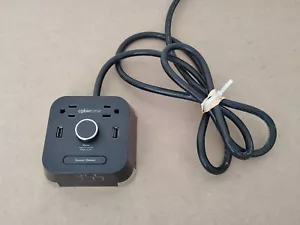 Cubie Time Hotel Alarm Clock 2 Outlets + 2 USB Charging Surge Brandstand BPECT - Picture 1 of 7