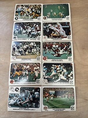 10 1977 Fleer Teams in Action VG-EX Lot NFL Football Cards Collection - Image 1 of 4