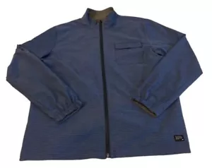 Travis Mathew Mens Jacket Large Reversible Windbreaker Light Weight Golf Blue - Picture 1 of 13