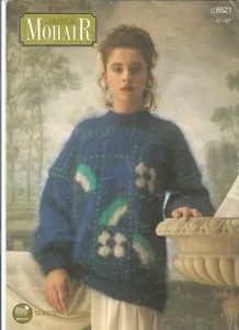 Lovely knitting pattern for ladies mohair sweater sizes 30-42 inches Sirdar 8521 - Picture 1 of 1