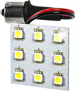 HQRP BA15s 9 LEDs Blanco Bombilla Reemplazo para 1073 1156 Keystone RV Interior - Foto 1 di 9