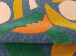 Anthropologie Teppich Marcello Velho getuftet nimmt Form an Teppich handgefertigt indische Vorleger - Bild 1 von 6