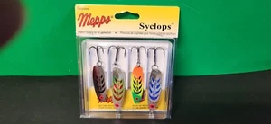 Cuchara Mepps Syclops paquete de 4 incl. 2 Syclops 1, 2 Syclops 2 NUEVO - Imagen 1 de 4