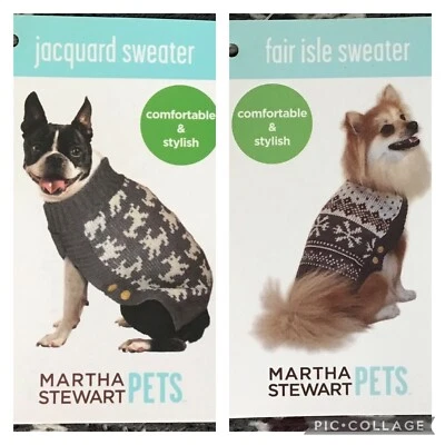 Martha Stewart Pets Dog Winter Sweaters (D) - Image 1 of 3