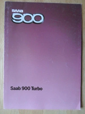 SAAB 900 TURBO orig 1984 UK Mkt Sales Brochure - Image 1 of 4