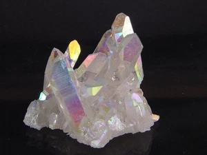MA Angel Aura Fume Placcato Quarzo Naturale Cristallo Guarigione Grappolo Reiki 8360K - Foto 1 di 2