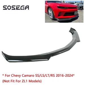 For Chevy Camaro SS/LS/LT/RS 2016-2024丨5Pc Front Bumper Lip Splitter Matte Black - Bild 1 von 9