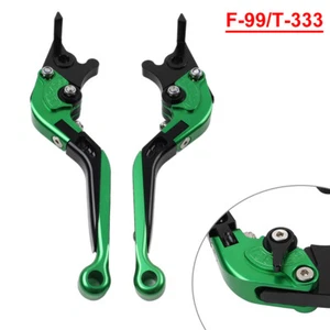 Leva frizione freno estensibile pieghevole verde per DAYTONA 675 R SPEED TRIPLE R - Foto 1 di 11
