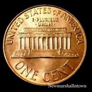 1992 D Lincoln Memorial Penny ~ Uncirculated Cent from Bank Roll - Picture 1 of 1
