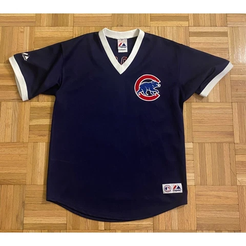 Chicago Cubs Sammy Sosa #21 MLB Baseball Jersey Youth Large Embroidered Vintage Cover