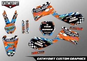 PER KTM 50 1998 - 2001 DECALCOMANIE MOTOCROSS CUSTOM GRAFICHE SX PRO SENIOR PRO JUNIOR - Foto 1 di 2