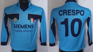 MONDO REPLICA MAGLIA LAZIO HOME BIANCOCELESTE 10 CRESPO 2000 TG. M - Foto 1 di 3