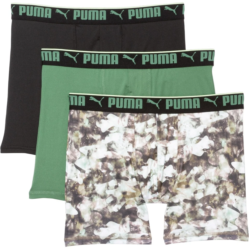 PACK DE 3 PUMA HOMBRE - PHG 231 - CAMUFLAJE VERDE MEDIANO - CALZONCILLOS BOXER ROPA INTERIOR PERFO Foto 1 de 1
