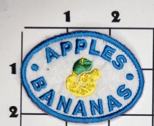 Toppa dispensario biscotti mele banane ricamata cucito uniforme costume ceppo - Foto 1 di 1