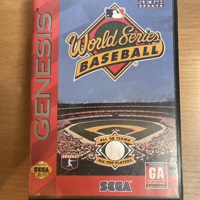 World Series Baseball (Sega Genesis, 1994) Game, Manual & Case cib - Image 1 of 3