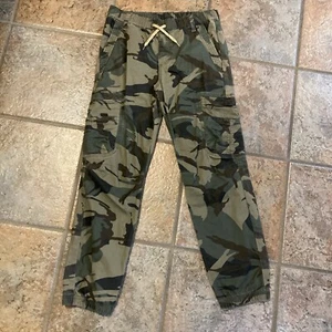 EUCBoys 14 Regular Wrangler Boy's Care 307 Camoflauge Cargo Pants Elastic Waist - Picture 1 of 8
