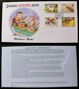 Jersey Stamps: Europa CEPT "Children's Books" First Day Cover 2010 - Picture 1 of 3