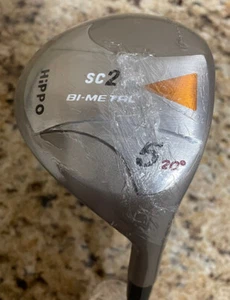 HIPPO 20 DEGREE SC2 BI-METAL OFFSET 5 WOOD GRAPHITE SHAFT NEW OLD STOCK RIGHT - Picture 1 of 7