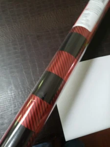 BOGO FREE Christmas wrapping paper roll Red & Black Plaid - Picture 1 of 4