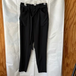 Modern Ambition Bag Waist Pants Womens Casual Career Black Size M - Picture 1 of 7