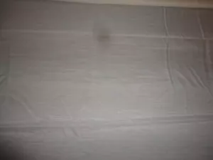 Tessuto vintage anni 70 voile semi trasparente tinta unita panna 5 iarde larghezza 48" - Foto 1 di 3