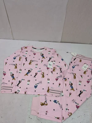 Juego de pijama tejido PJ Salvage Blush Woof For Love L/S talla mediana AM27 Foto 1 de 4