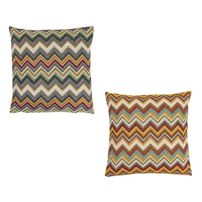 SANDER Ziggy Kissenhülle Dekokissen Couchkissen Sofakissen Wellenmuster bunt - Bild 1 von 2