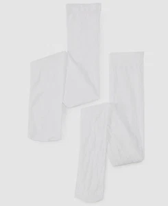 Trimfit Confezione da 2 Collant in Microfibra per Ragazze Grandi, Bianco/Bianco, Tg 10-14 - Foto 1 di 4