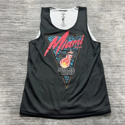 Camiseta Miami Heat tamanho M adulto reversível madeira clássica basquete NBA - Imagem 1 de 4