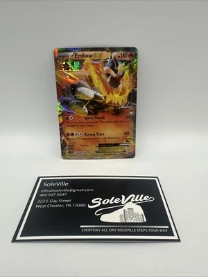 Pokémon TCG Emboar-EX BREAKPoint 14/122 Holo Holo Rare EX NM - Image 1 of 3