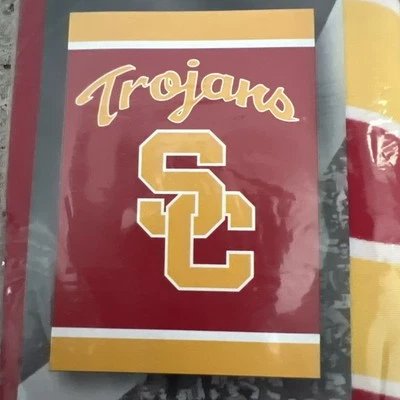 NCAA USC Trojans 28" x 40" screen print flag - Image 1 of 4