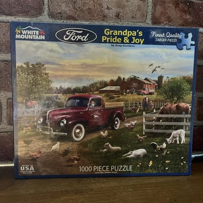 NEW Ford White Mountain 1,000 Piece Puzzle #1540 Grandpa's Pride & Joy 24x30 USA - Image 1 of 4