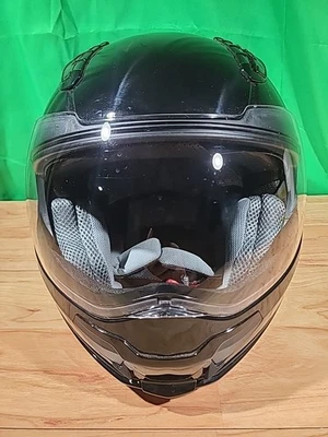 Hawk ST-1198 глянцевый черный 2-в-1 мотоциклетный шлем - размер XL - Изображение 1 из 4