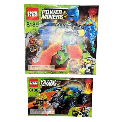 Lot of 2 - Power Miners Lego Instruction Manuals Only - No Bricks or Minifigs - Image 1 of 2