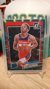 2023-24 Panini Donruss Basketball Bilal Coulibaly Rookie Card Green Laser Holo - Picture 1 of 2