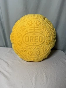 Cuscino It'Sugar Golden Oreo Cookie in rilievo - 15 pollici rotondo giallo unico RARO - Foto 1 di 8