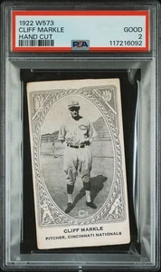 1922 E120 AMERICAN CARAMEL - CLIFF MARKLE - PSA 2 - Bild 1 von 2