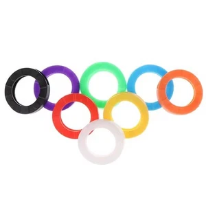 16pcs Silicone Rubber Key ID Rings Identifier Color Coded - Foto 1 di 4