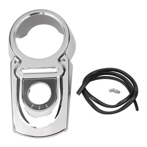 Chrome Dash Panel Cover For Harley Dyna Fat Bob Super Wide Glide FXD Low Rider - Picture 1 of 13