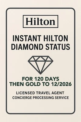 Hilton Diamond 12 Nights Challenge hasta diciembre de 2026, estado Diamante Inmediato Foto 1 de 2