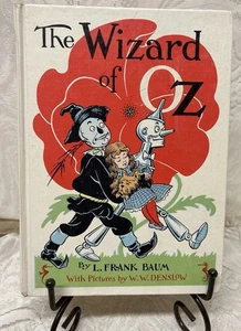 The Wizard of Oz Hard Cover Book Big 1956 Frank Baum Hardback Rare Reilly Lee Co - Picture 1 of 13