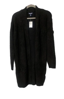 Lands’ End Women's Open Front, Cardigan, Black, XS, S, M, L, XL, NWT SHIPS FREE - Image 1 of 4