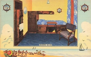 LP06 Chicago Illinois Y.M.C.A. Postal de lino publicidad hotelera años 40 - Imagen 1 de 2