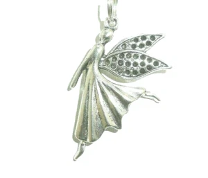 New  Custom  FAIRY  Keychain Key Ring  Split O-ring  Silver-tone - Picture 1 of 12