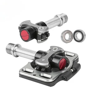 Road Track Sprint Bike Pedals 3 Bearing Self-locking Titanium Alloy Pedal - Picture 1 of 28
