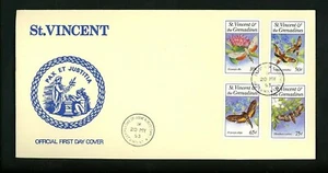 Postal History St. Vincent FDC #1856-1863 SET OF 2 Moths insects bugs 1993 - Picture 1 of 4