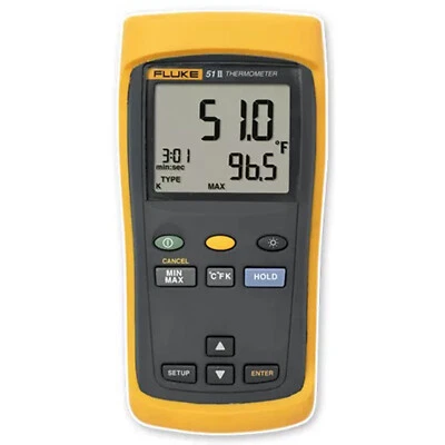 one new Fluke 51-II Thermocouple Thermometer Quality assurance #YP1 - Image 1 of 2