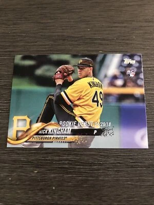 2018 Topps Update-Rookie Debut-Nick Kingham RC #US9 - Image 1 of 2