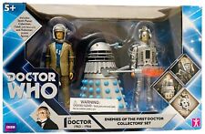 Doctor Who Enemies of First Doctor Action Figure Set NEW Dalek,Roboman,Cyberman